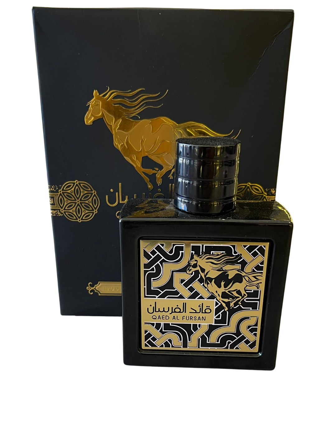 Perfume Árabe Qaed Al Fursan Preto - 90ml Lattafa