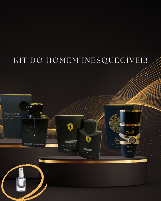 Compre 01 Leve 03 - Ferrari Black - Club De Nuit - Asad Black - Decants