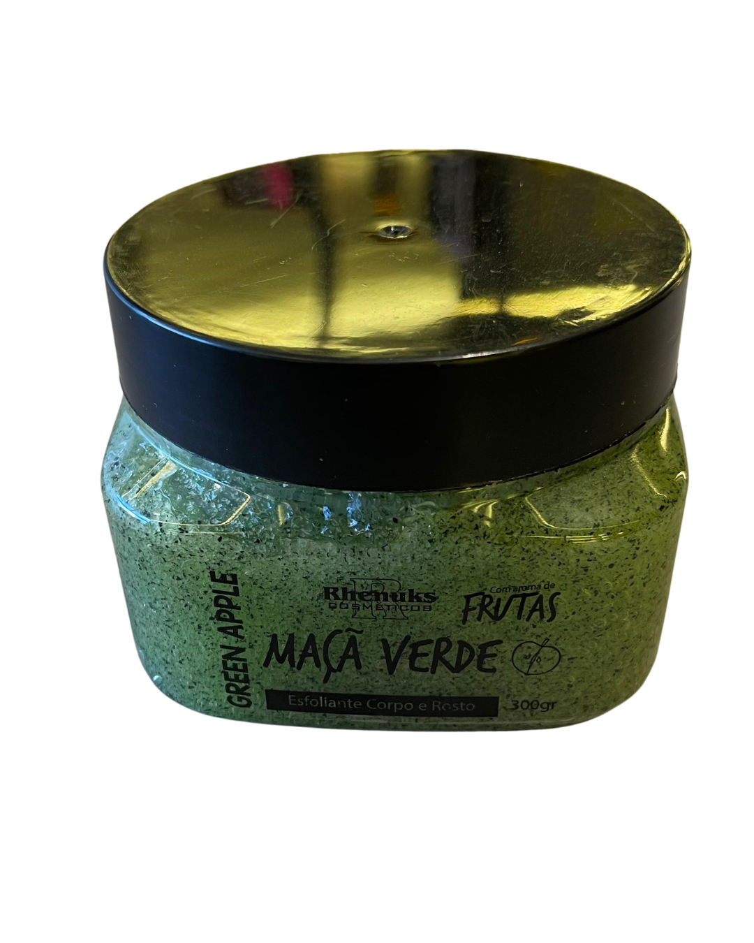 Creme Esfoliante Corpo e Rosto Maça Verde - Rhenuks 300gr