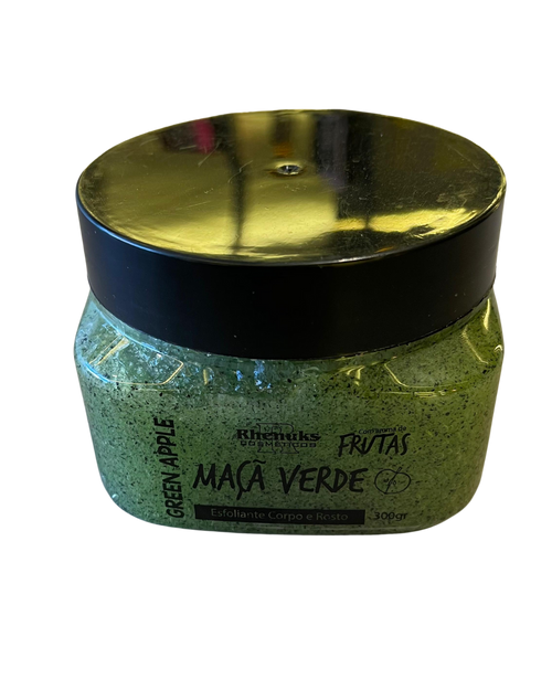 Creme Esfoliante Corpo e Rosto Maça Verde - Rhenuks 300gr