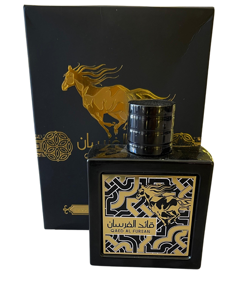 Perfume Árabe Qaed Al Fursan Preto - 90ml Lattafa
