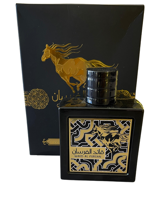 Perfume Árabe Qaed Al Fursan Preto - 90ml Lattafa