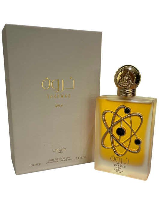 Perfume Árabe Tharwah Gold EdP - Lattafa (Decant)